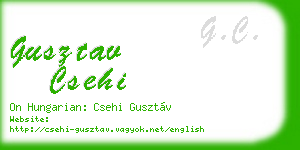 gusztav csehi business card
